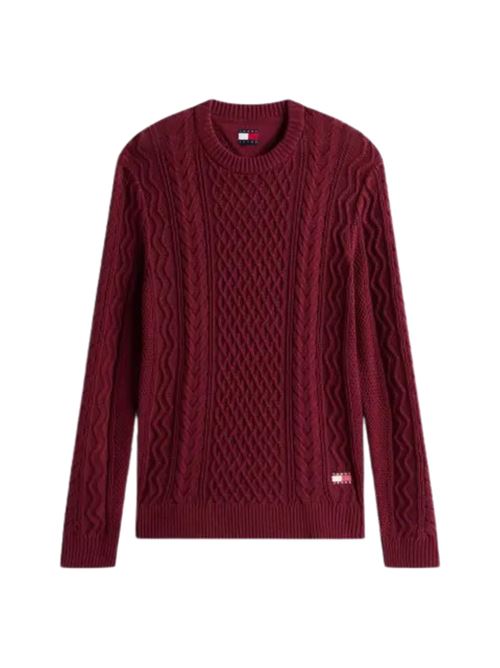 Maglione in cotone a trecce Tommy Jeans | DM0DM221010KP